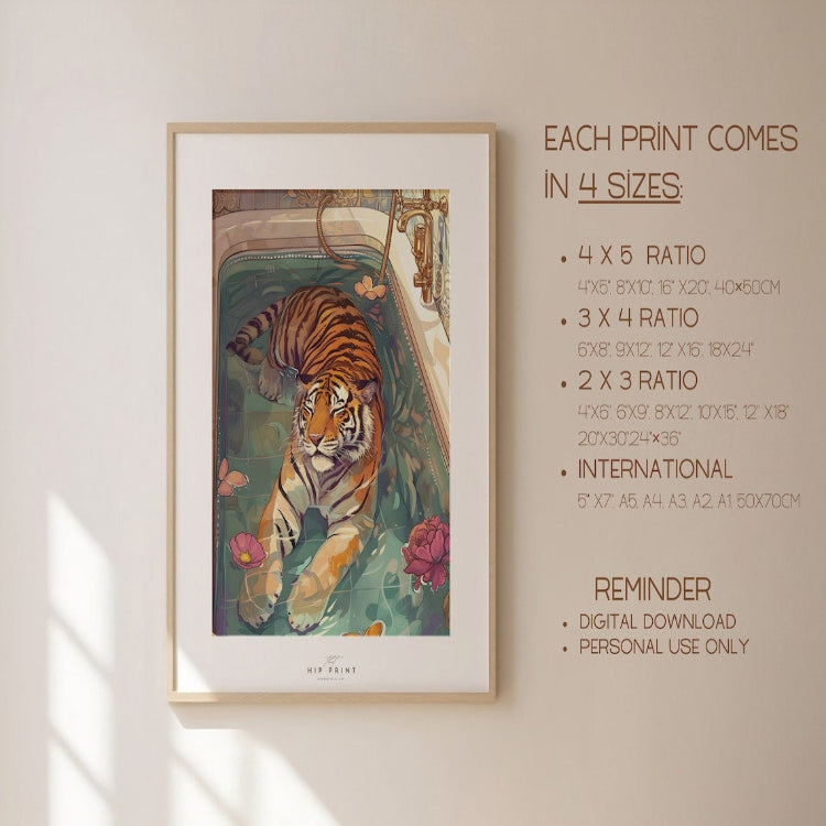 Trendy Tiger Wall Art